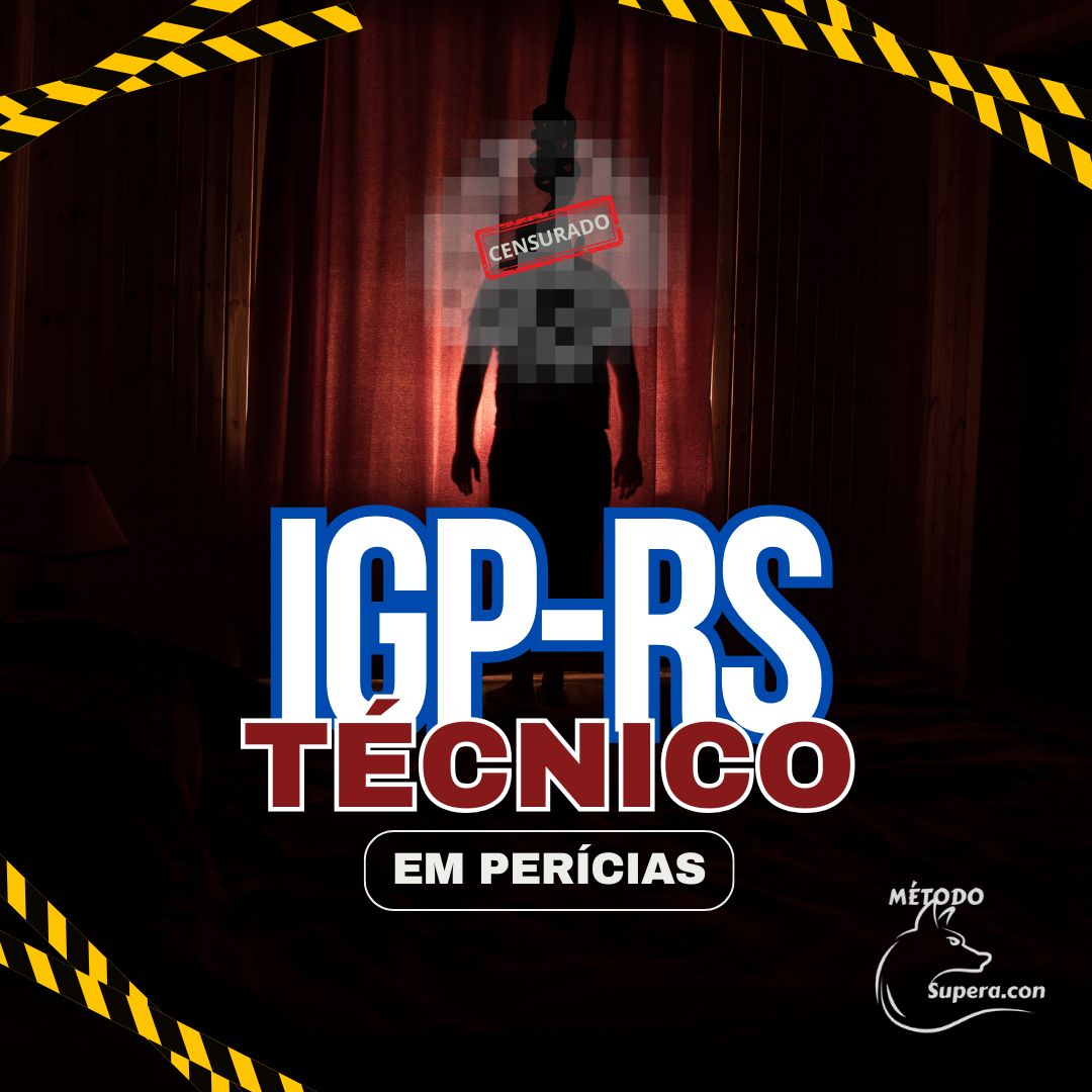 Imagem de capa para o Curso online TÉCNICO EM PERÍCIAS IGP RS - CURSO PREPARATÓRIO PARA O CONCURSO Método Supera.con