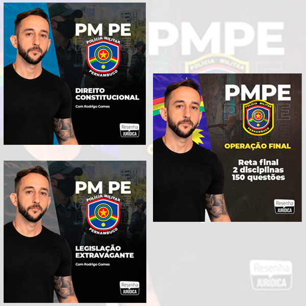 Imagem de capa para o Curso online Combo Operação Final (Exercícios) + Teoria: Direito Constitucional e Leis Penais | Polícia Militar Pernambuco (PMPE)