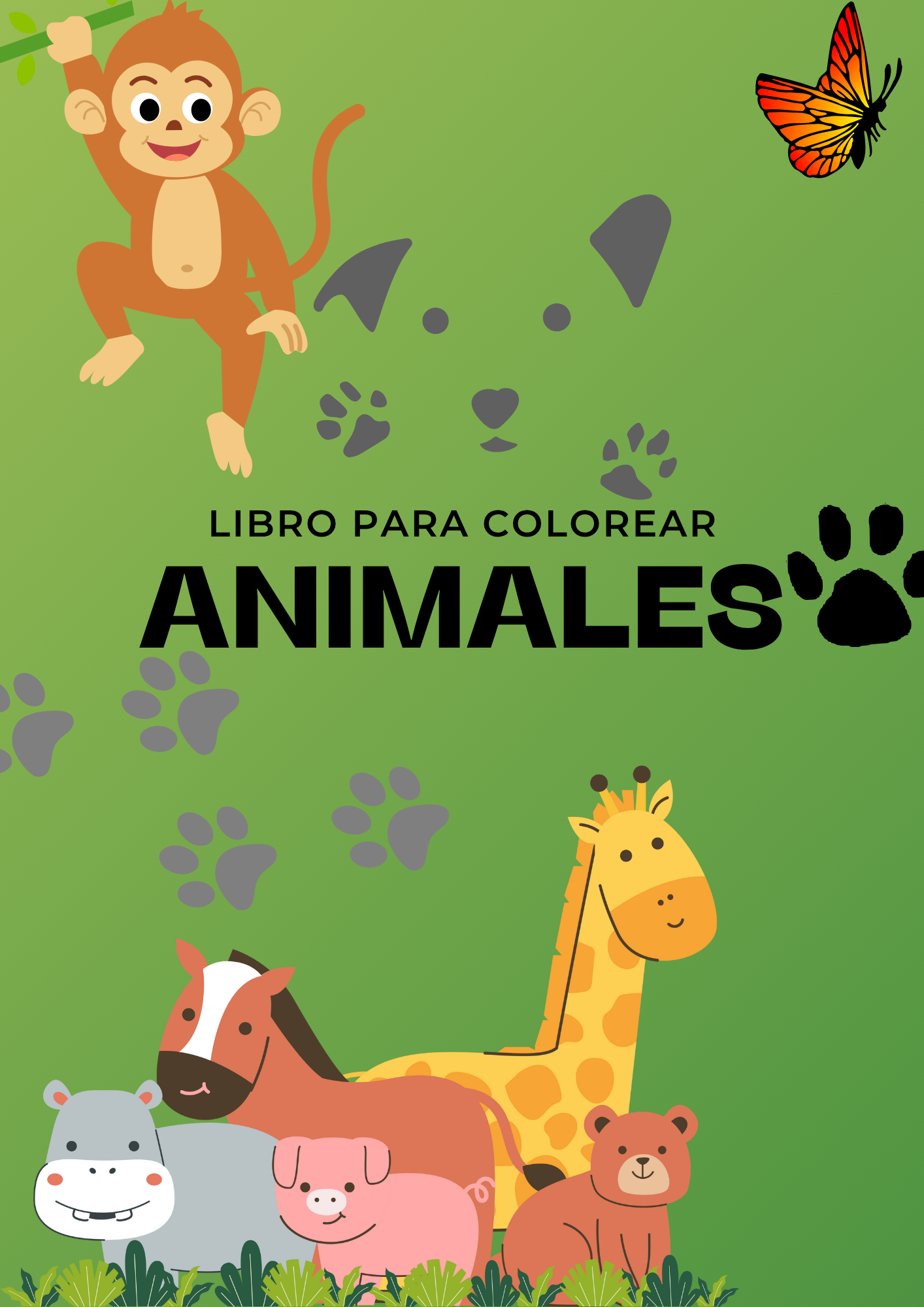 Libro para Colorear Animales Infantil - Luz De La Rosa | Hotmart