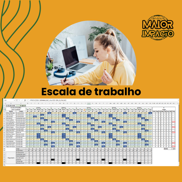 Como Criar uma Escala de Trabalho Profissional e Eficiente em Excel...