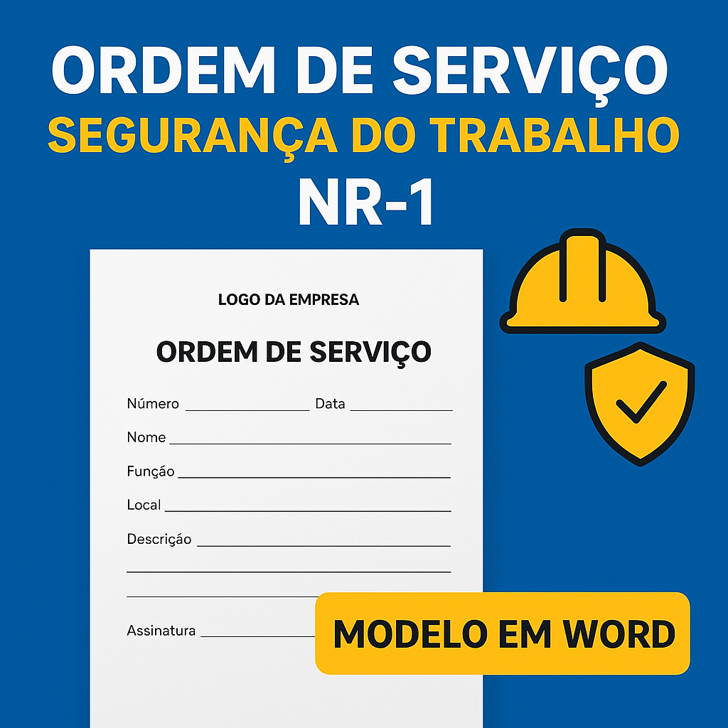 Modelo de Ordem de Serviço - Segurança do Trabalho NR01 - Alex Rica...