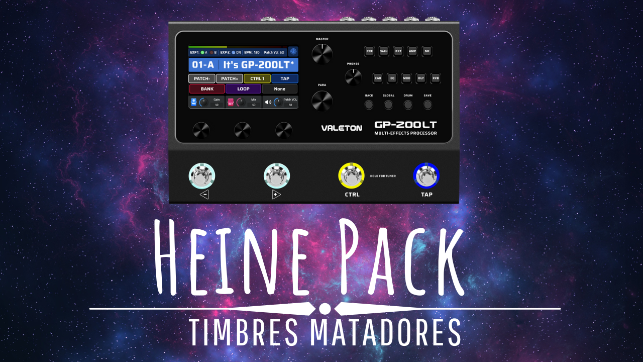 Valeton GP200 e GP200 LT HEINE PACK HARD ROCK
