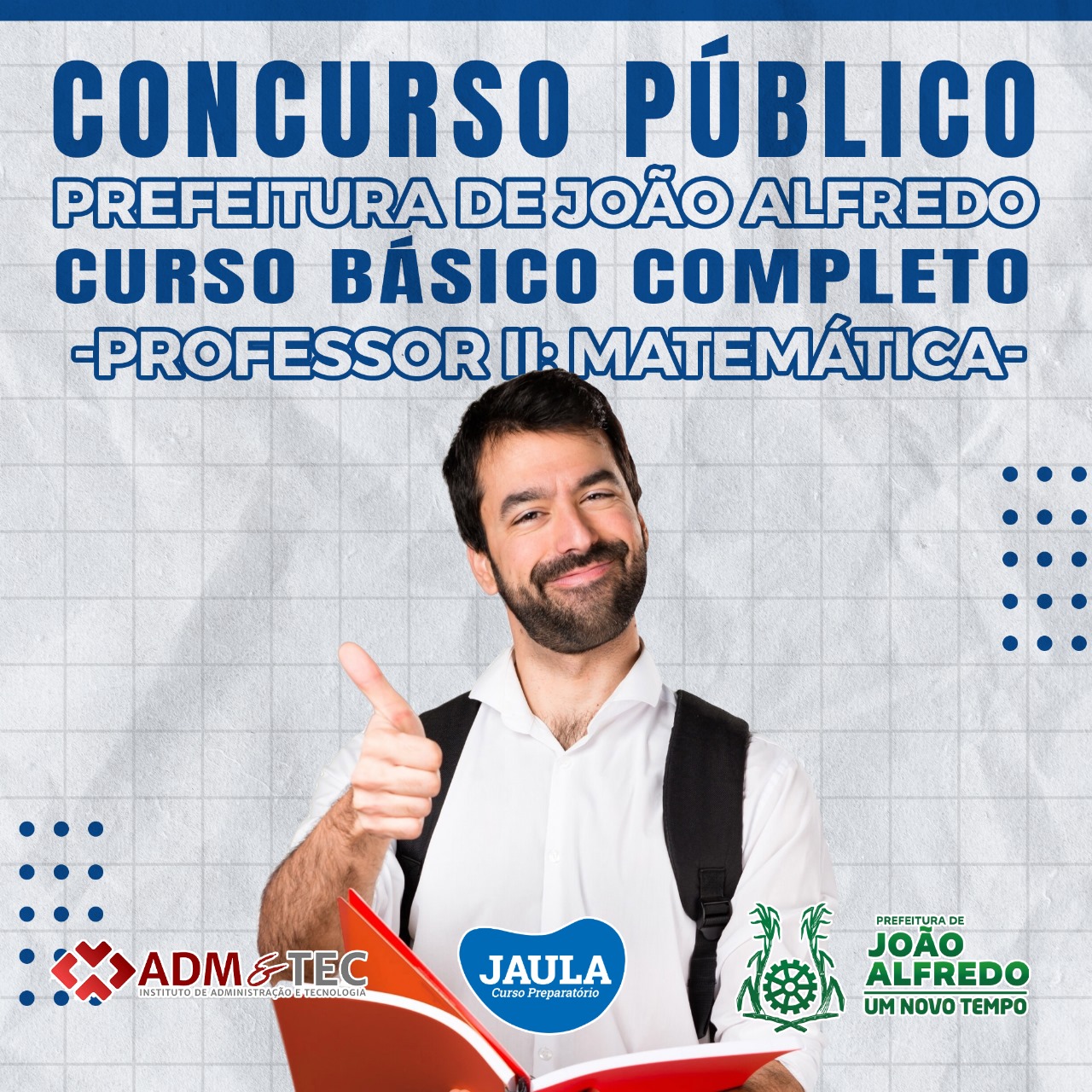 PROFESSOR II - MATEMÁTICA (ADM&TEC) - JOAO ALFREDO - Jaula Cursos N...