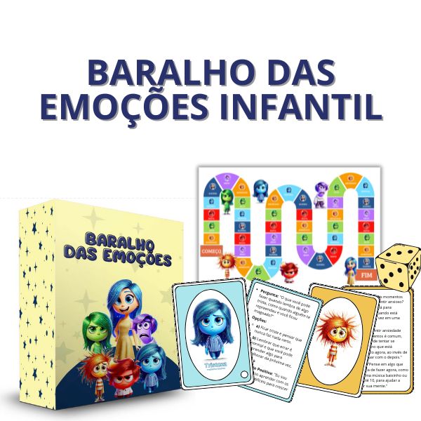 Baralho das Emoções Infantil - Pacote Completo (P) - Mkt Infoprodu...