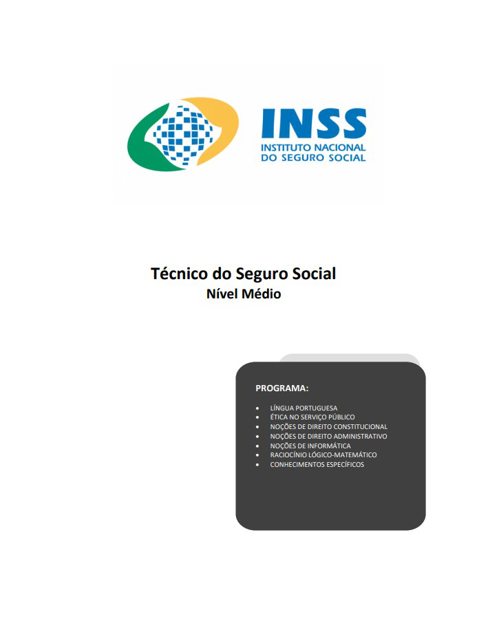 Apostila Concurso INSS 2025 - Técnico de Seguro Social (Médio)