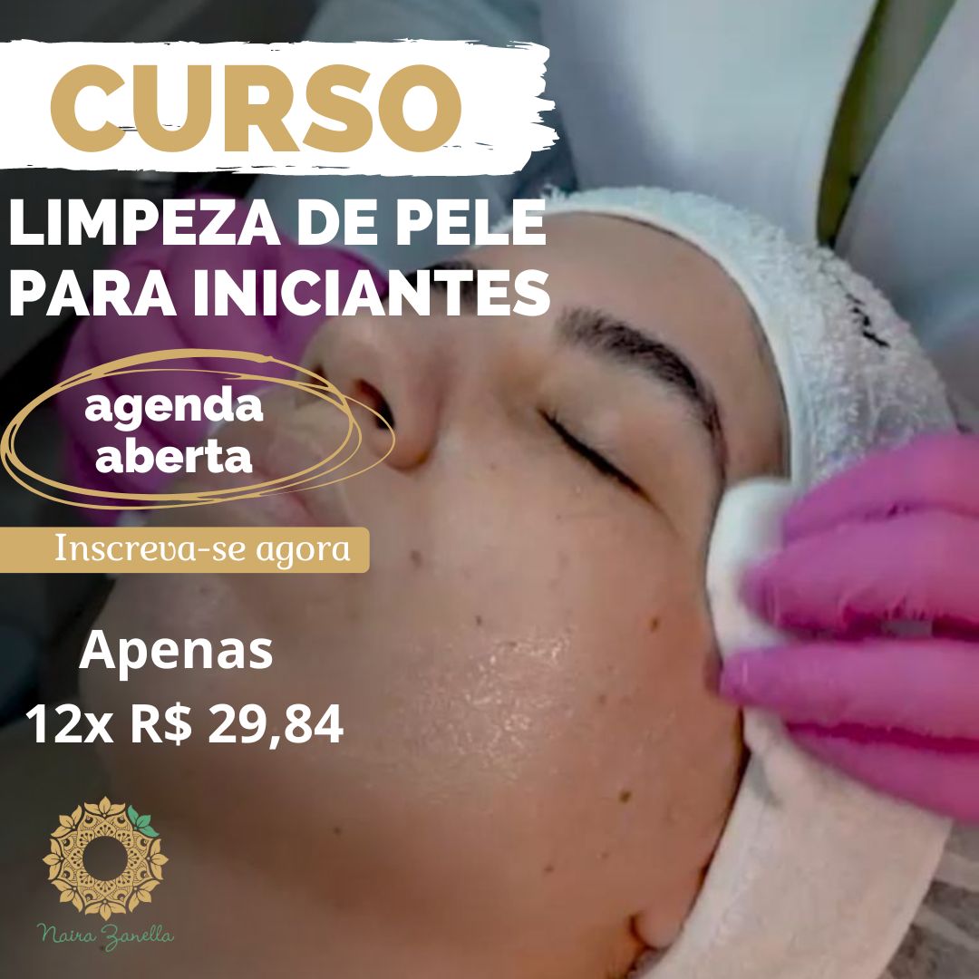 CURSO EXPRESS DE LIMPEZA DE PELE PROFISSIONAL PARA INICIANTES. Desv...