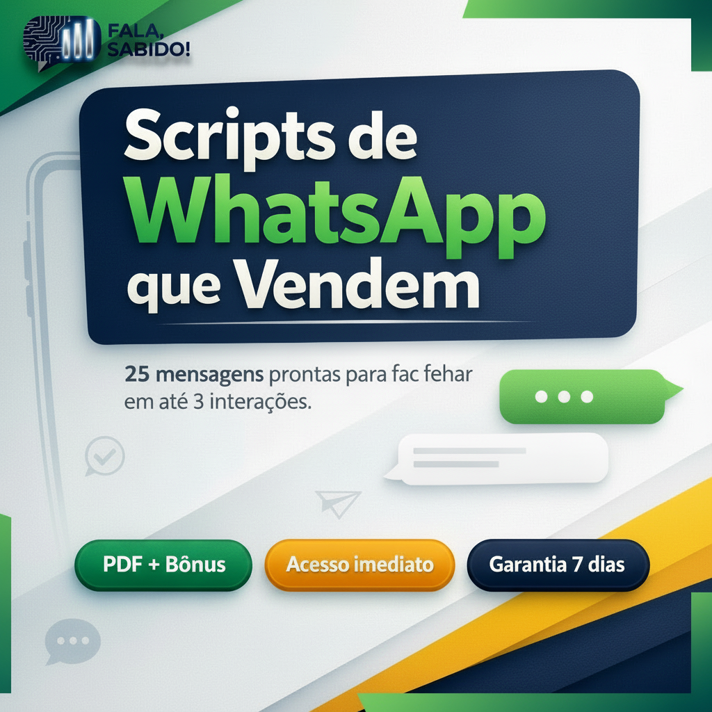 Whats App Script Scripts de WhatsApp que Vendem - Fala, Sabido! | Hotmart