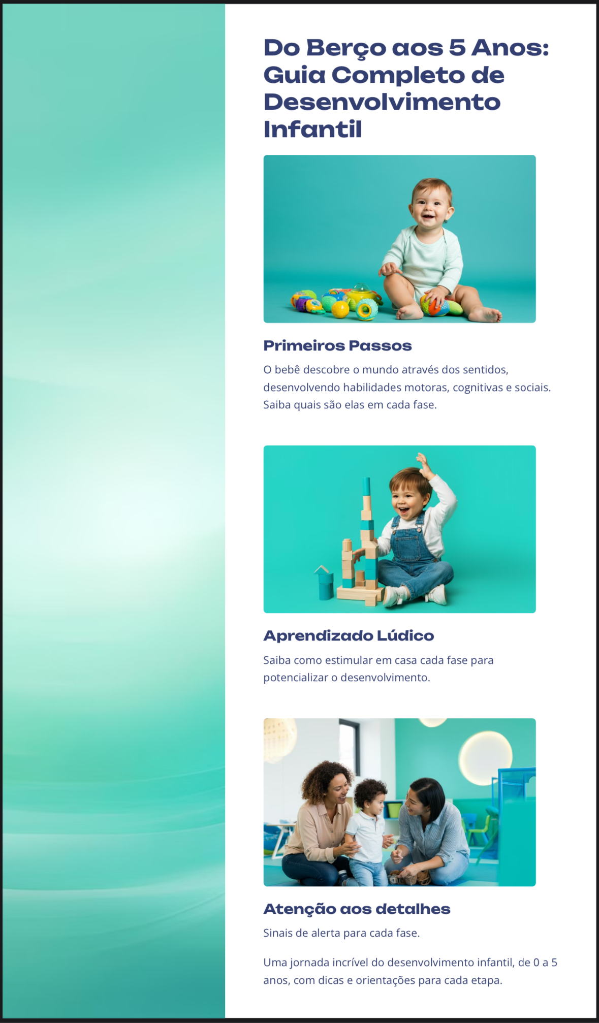 Do Berço aos 5 Anos – Guia Completo de Desenvolvimento Infantil - D...