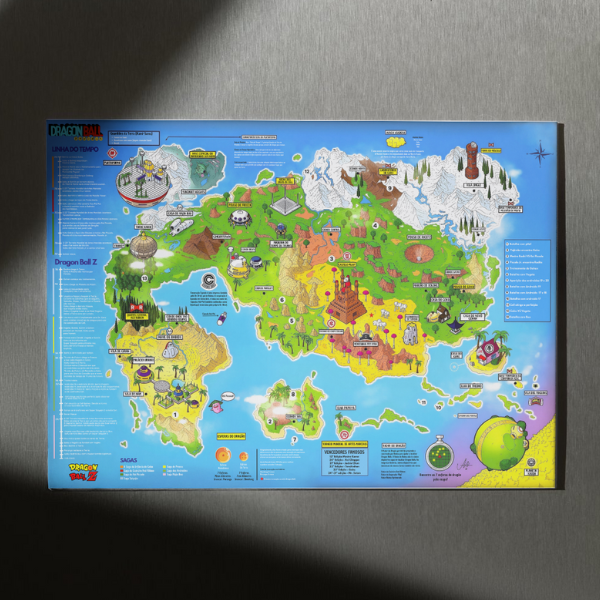 Mapa Oficial do Mundo de Dragon Ball [ARQUIVO DIGITAL] - KAIOH DO N...