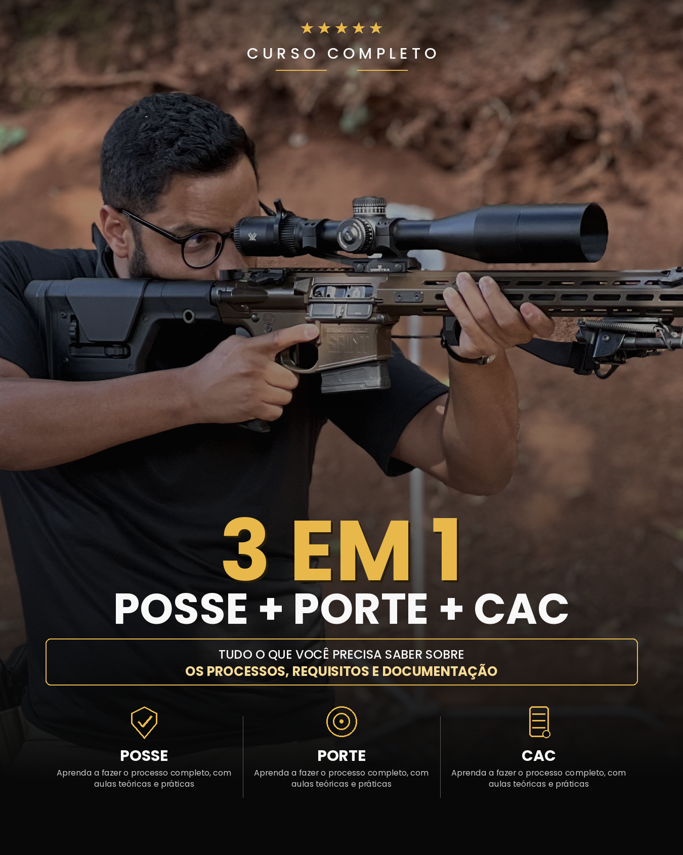 Capa Curso Posse, Porte e CAC
