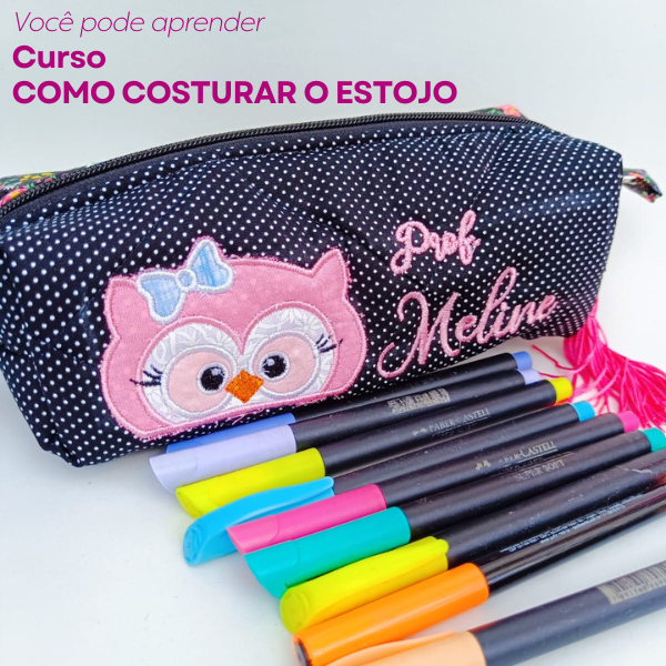 Como fazer o Estojo em tecido - Graziane Souza | Hotmart