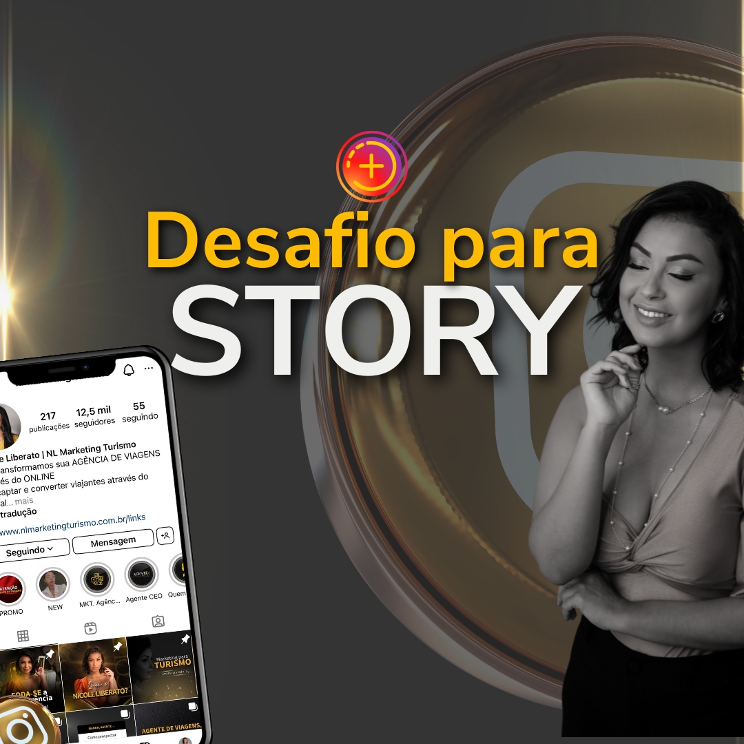 Desafio - Cronograma de Stories para Agências de Viagens 30 dias