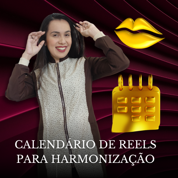 Calendário de Posts para Harmonização Facial Quésia Leonia Grupo