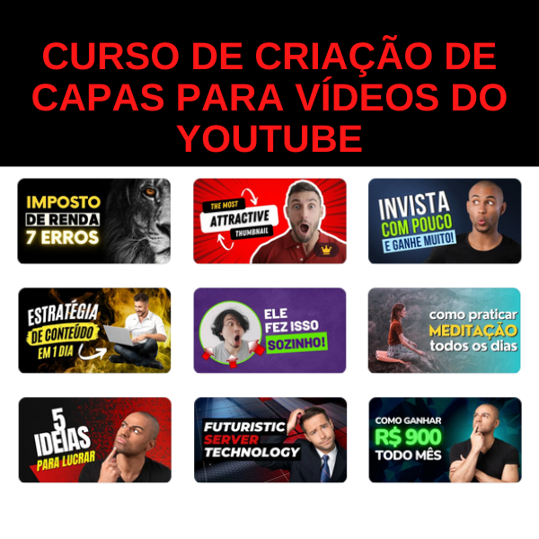 CURSO DE CRIAÇÃO DE CAPAS PARA VIDEOS DO YOUTUBE UTILIZANDO O CANVA...