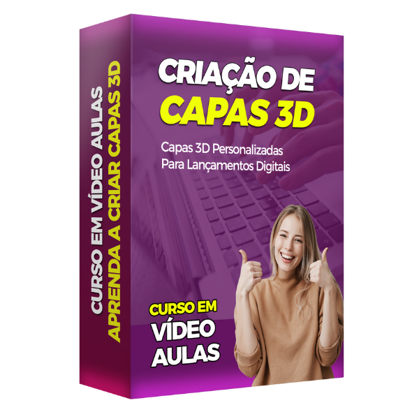 Curso criação de capas 3D personalizadas