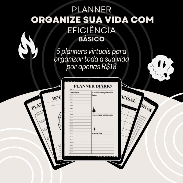 PLANNER: ORGANIZE SUA VIDA COM EFICIÊNCIA - BÁSICO - Maria Victória...