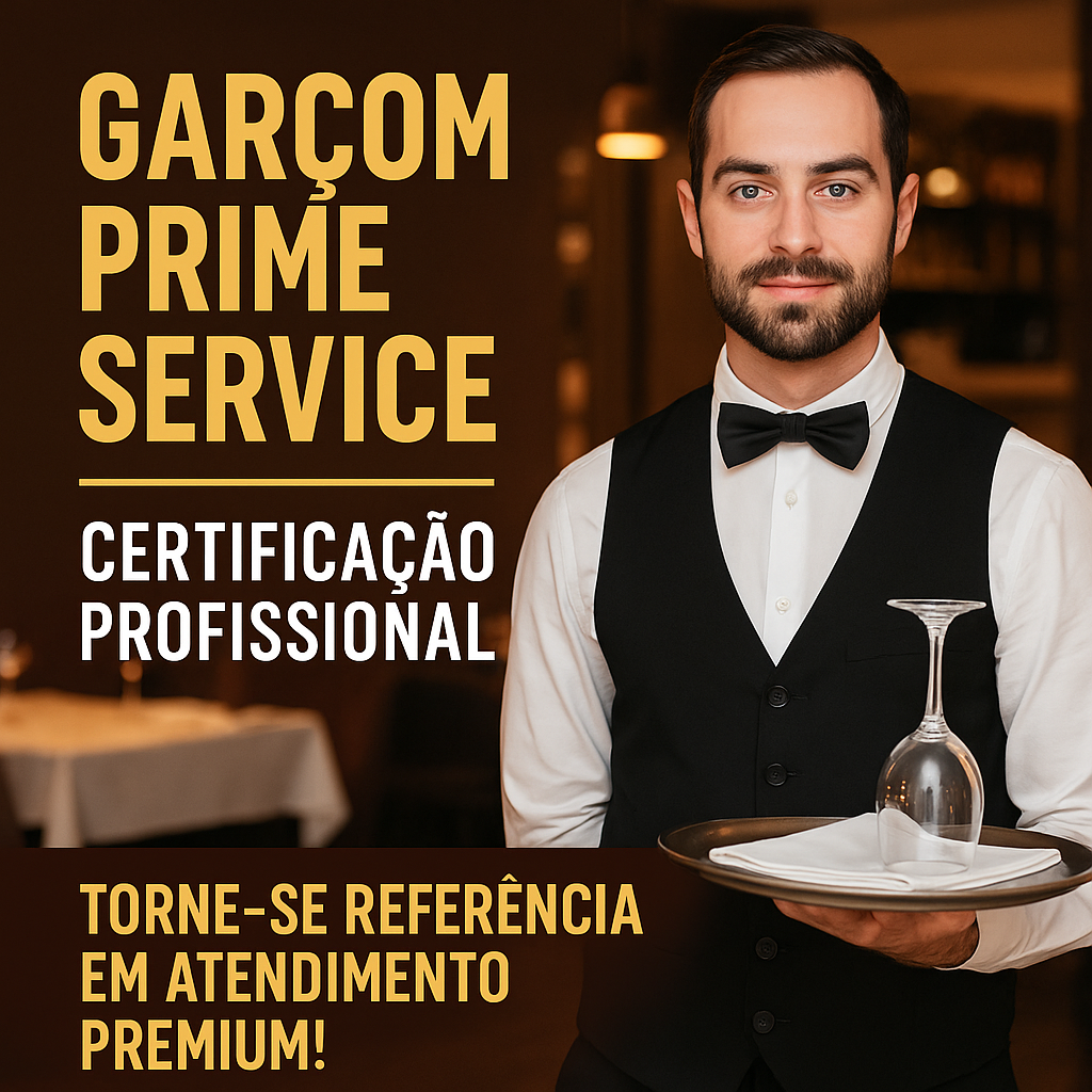 Garçom Prime Service – Certificação Profissional - Júlia Fernandes...