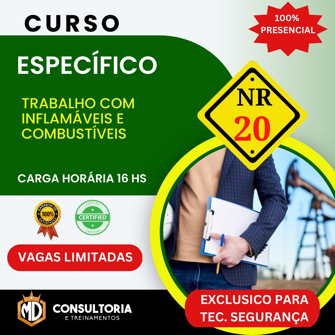 NR-20 - Especifico - para Técnicos de Segurança e Engenheiros de Segurança