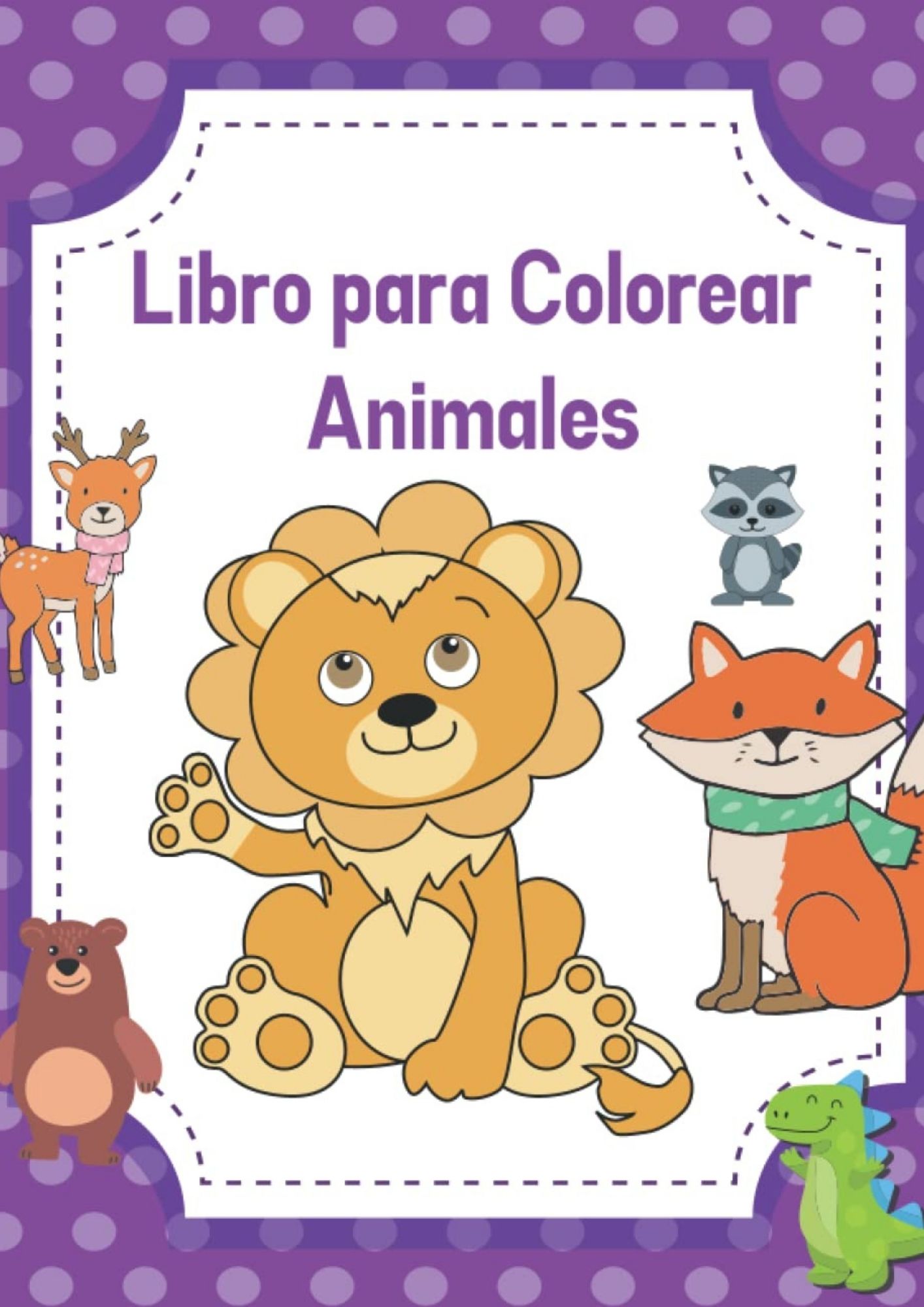 Libro de colorear animales animados para niños en formato PDF | Hot...