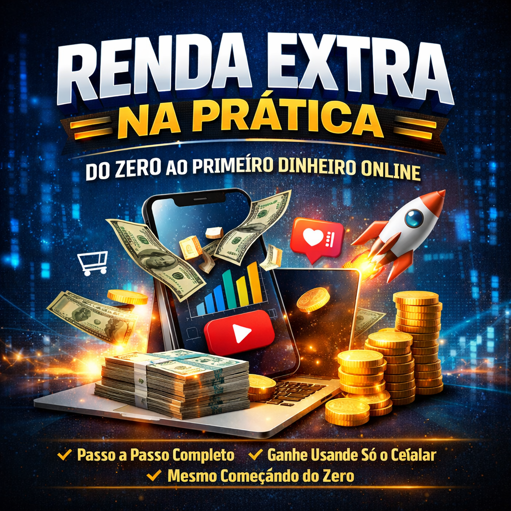 Renda Extra na Pratica- Do Zero ao Primeiro Dinheiro Online - Mano...