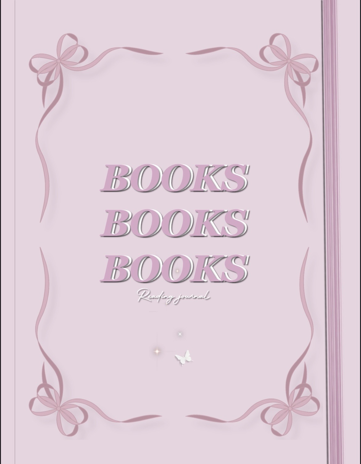 Reading journal rosé