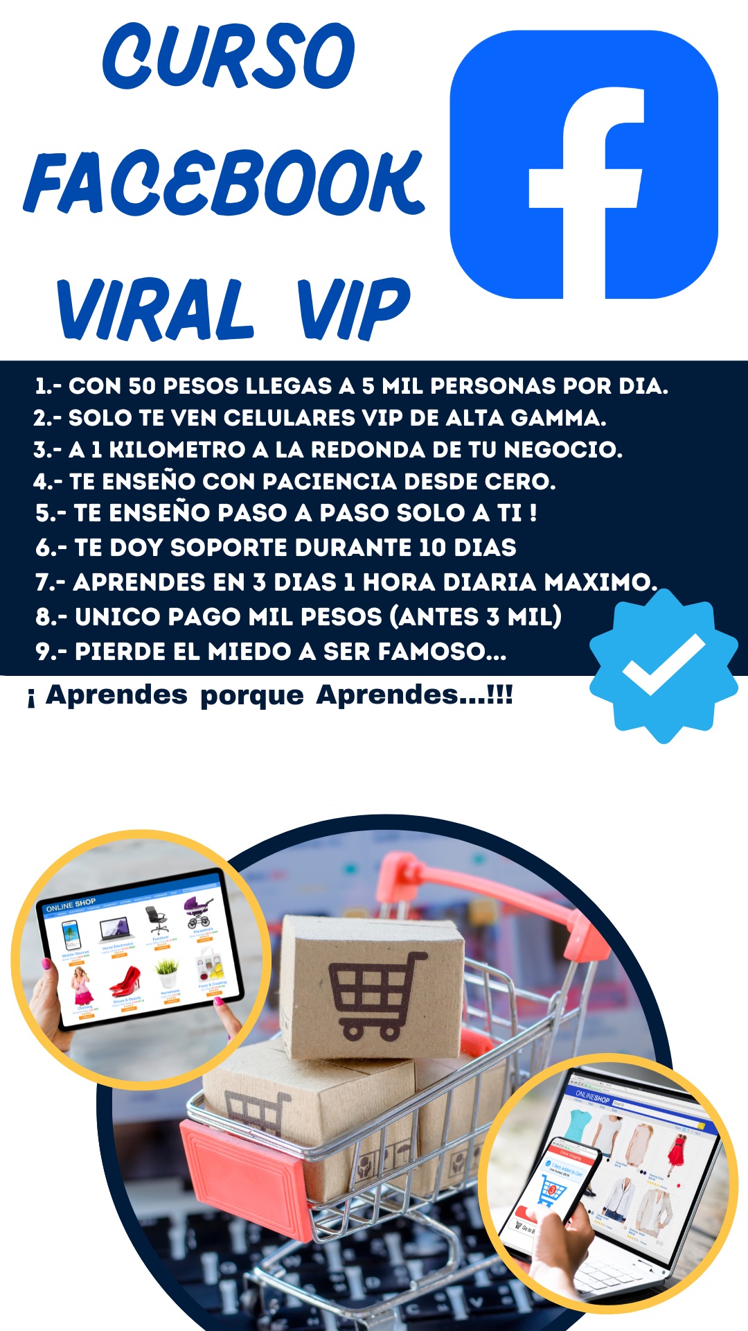 ¡APRENDE A VENDER A CELULARES VIP DE ALTA GAMMA EN FACEBOOK!!