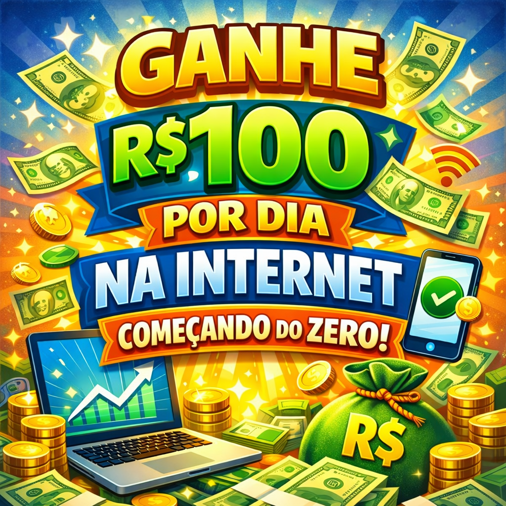 Como Ganhar R$100 por Dia na Internet Começando do Zero