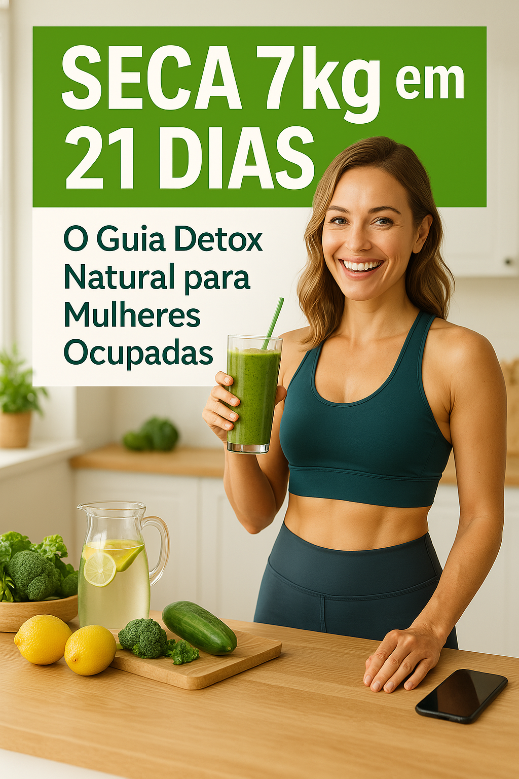 Seca 7kg em 21 Dias: O Guia Detox 100% Natural Para Mulheres Ocupadas Que Não Têm Tempo a Perder