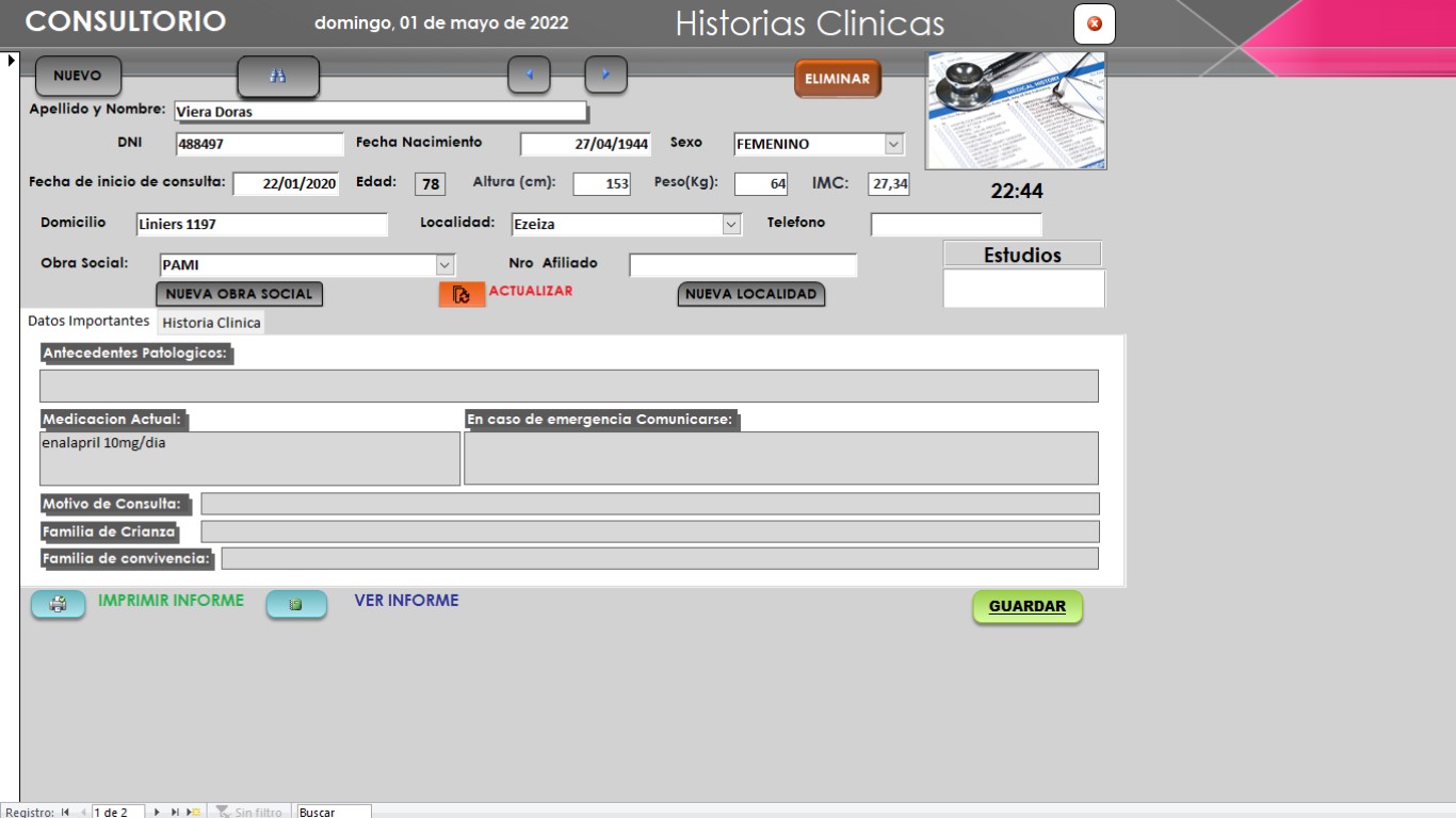 Imagen de portada para Curso online Historia Clínica - Especialidad Psicología - Access Office