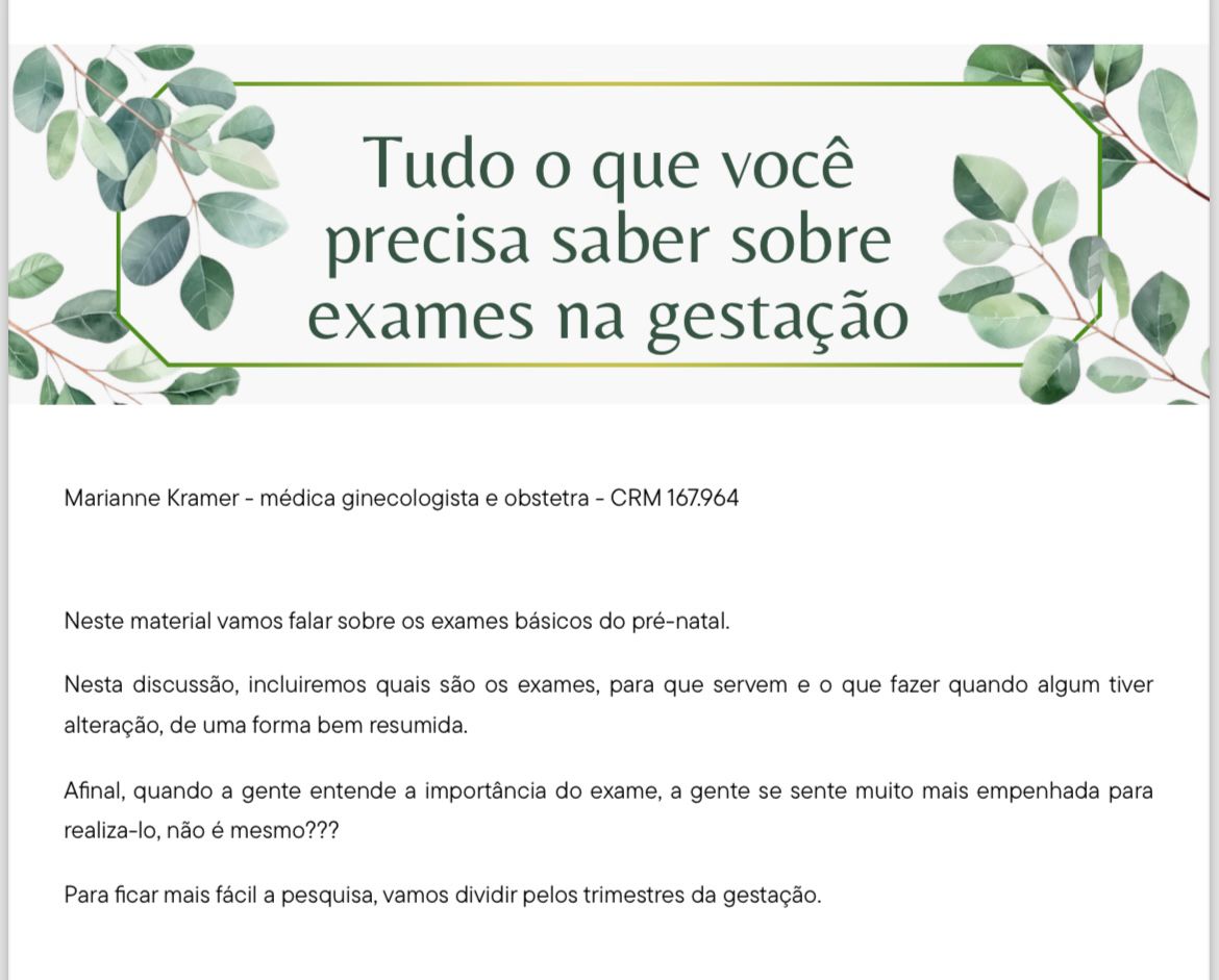 Tudo o que você precisa saber sobre exames na gestação - Marianne P...