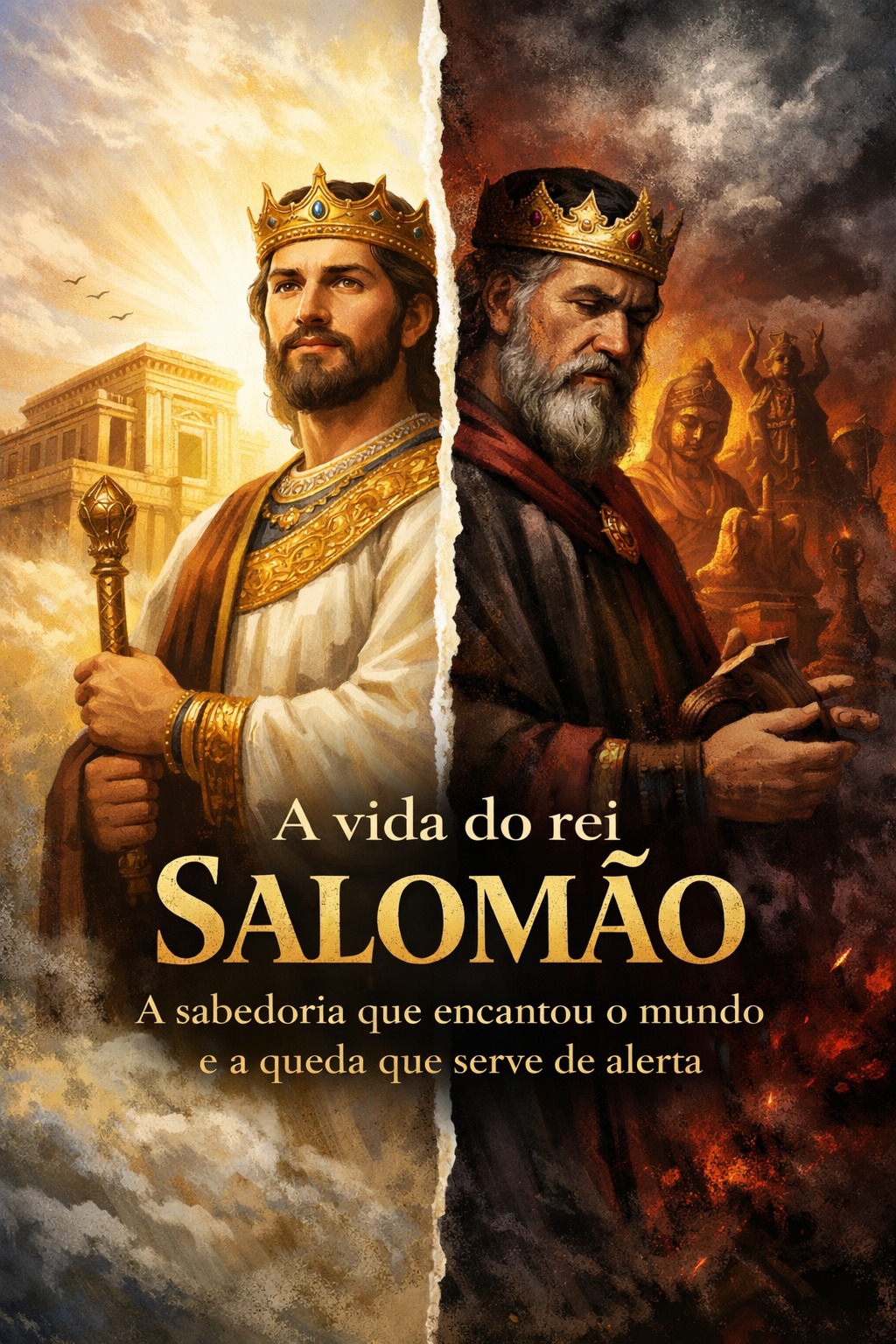 A vida do rei Salomão: A sabedoria que encantou o mundo e a queda q...