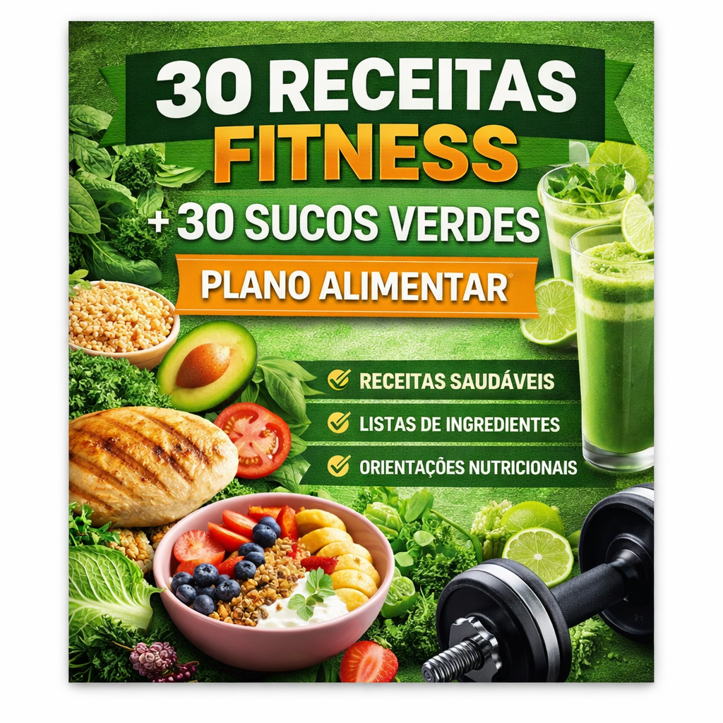 30 Receitas Fitness + 30 Sucos Verdes Plano Alimentar