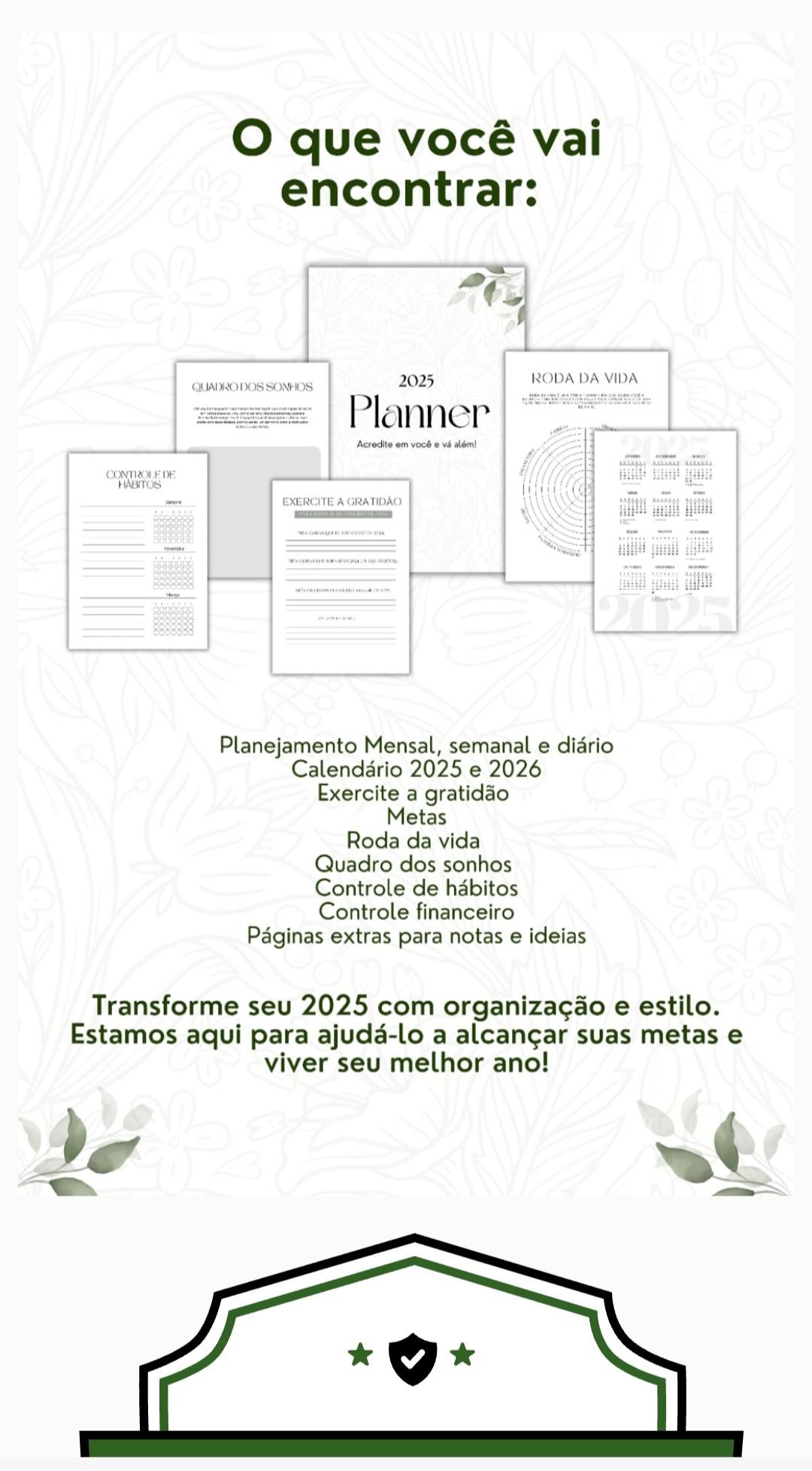 Planner 2025 - Transforme sua vida com organização - July Sousa