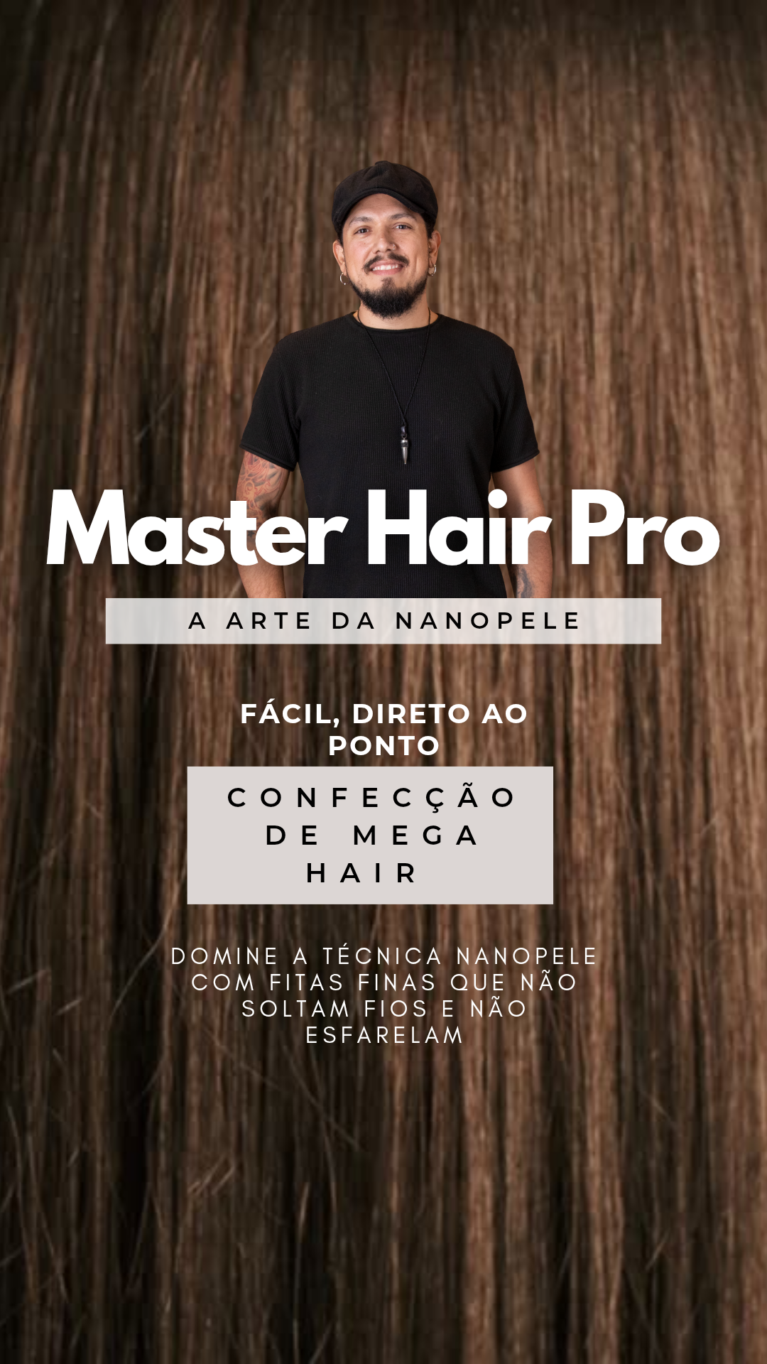 "Master Hair Pro: A Arte da Nanopele — Mega Hair com Fitas Inovadoras e Duráveis"
