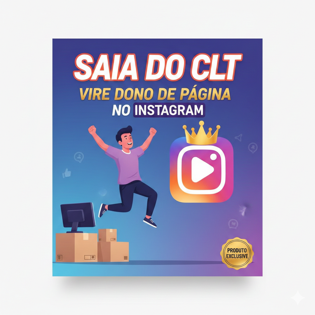 Largue o CLT e monetize com paginas no Instagram | Hotmart