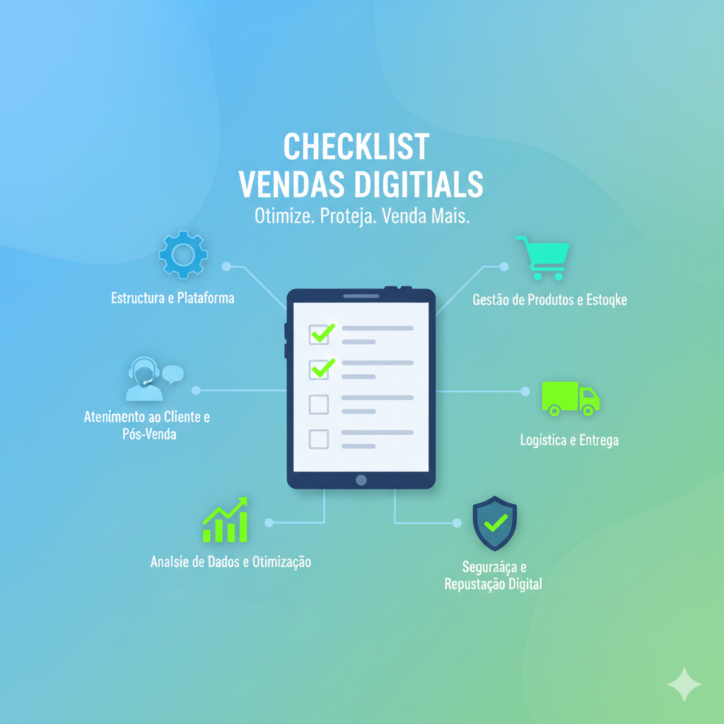 Checklist Operacional de Vendas Digitais: otimize suas operações para vender mais e melhor