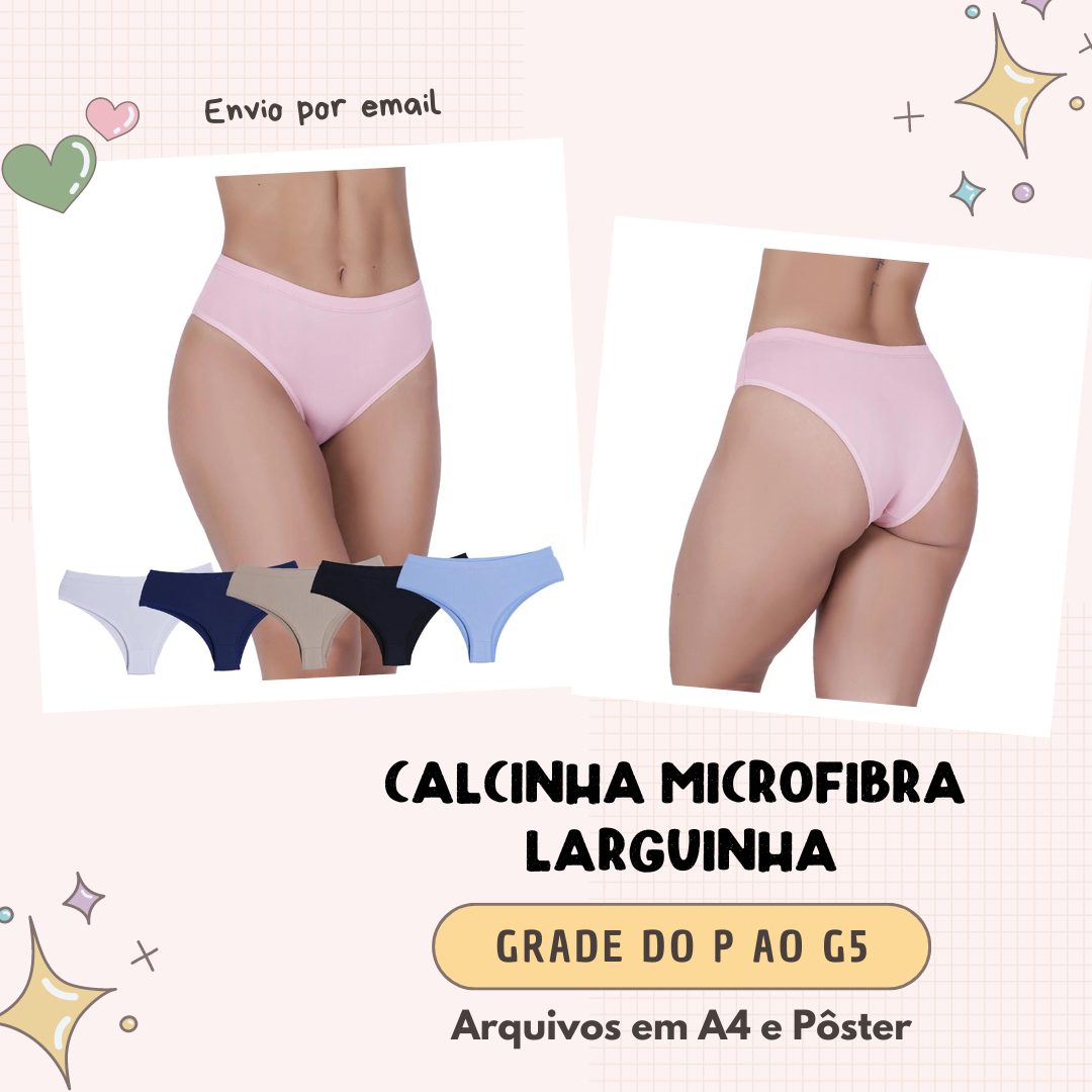 Imagem de capa para o Ebook Calcinha Microfibra Larguinha - Molde em PDF