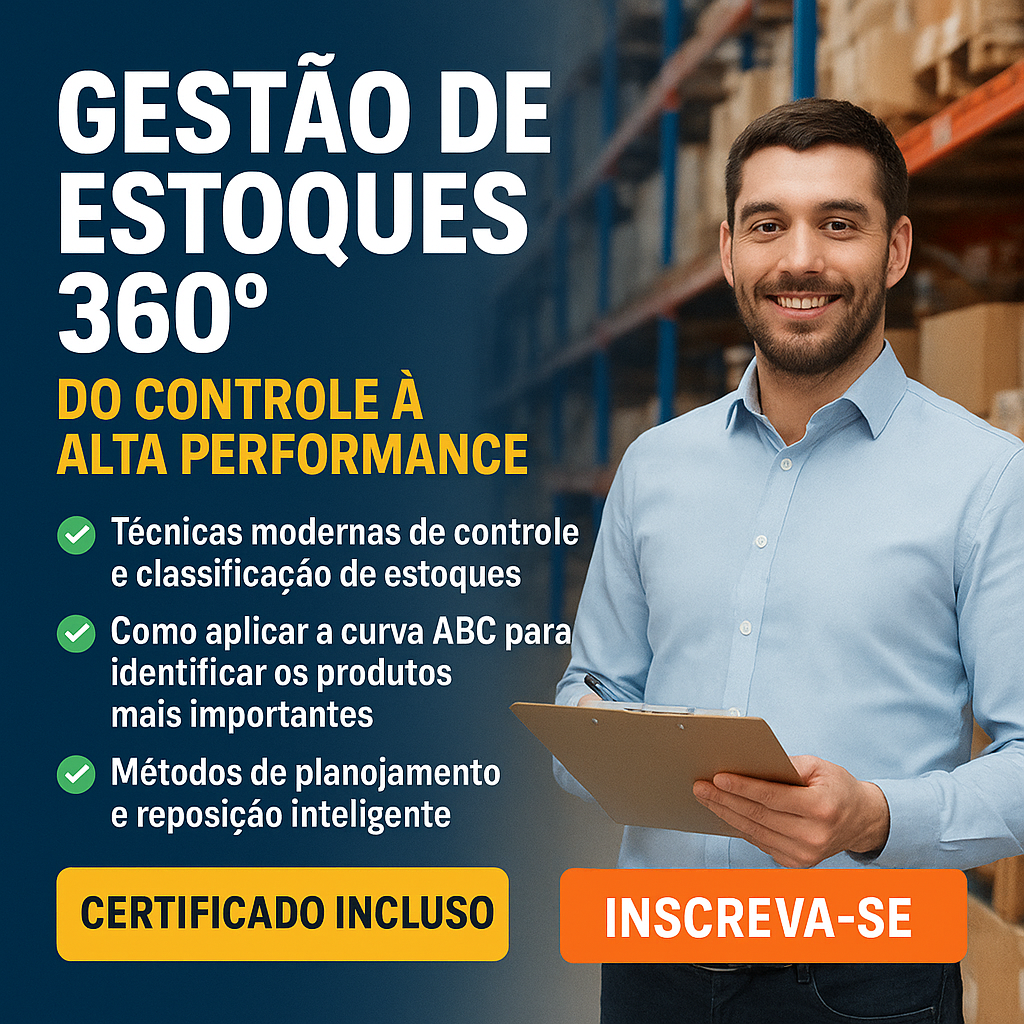 Gestão de Estoques 360° – Curso com Certificado Reconhecido