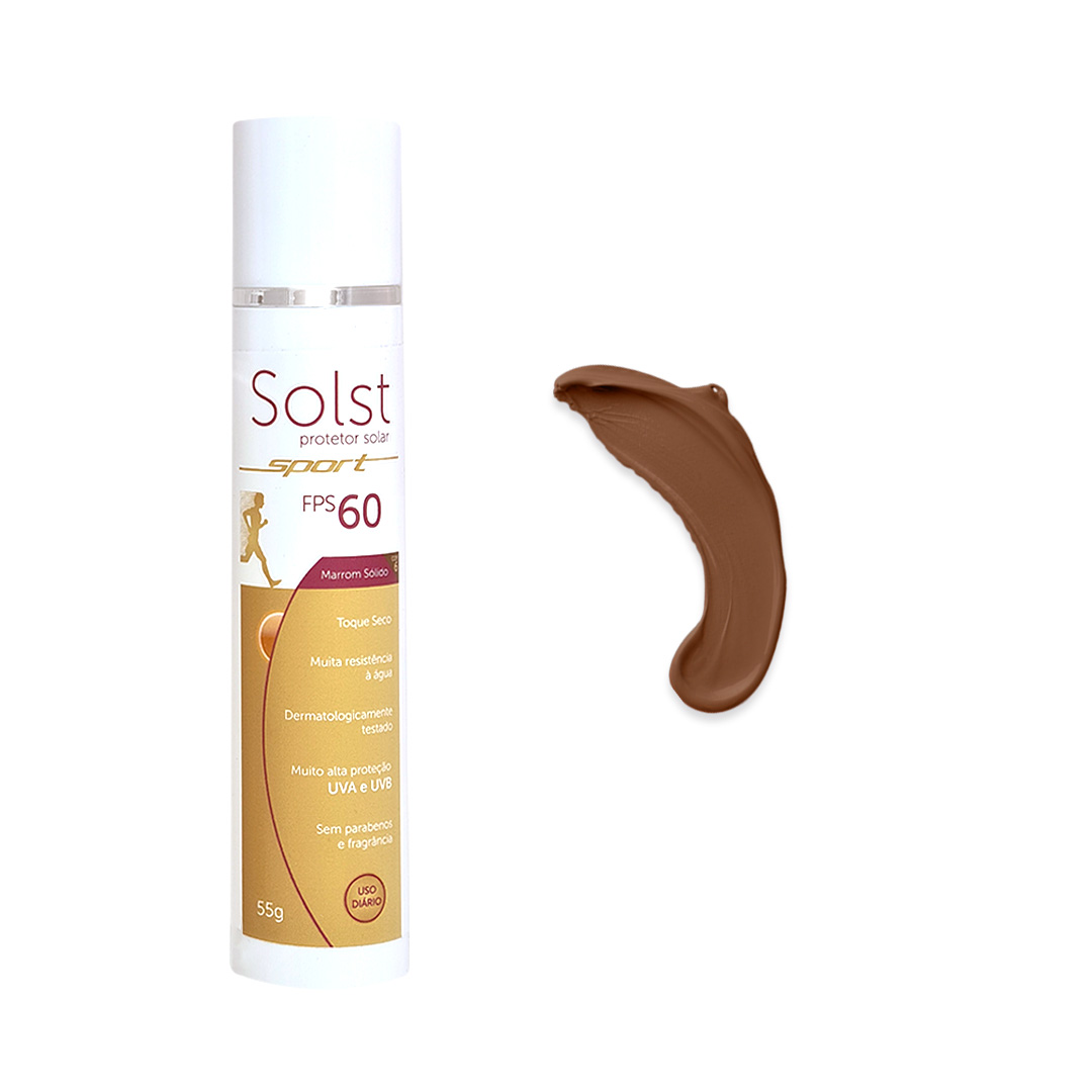 Solst Solst Sport FPS 60 Protetor Solar Toque Seco Marrom Sólido - MundoA...