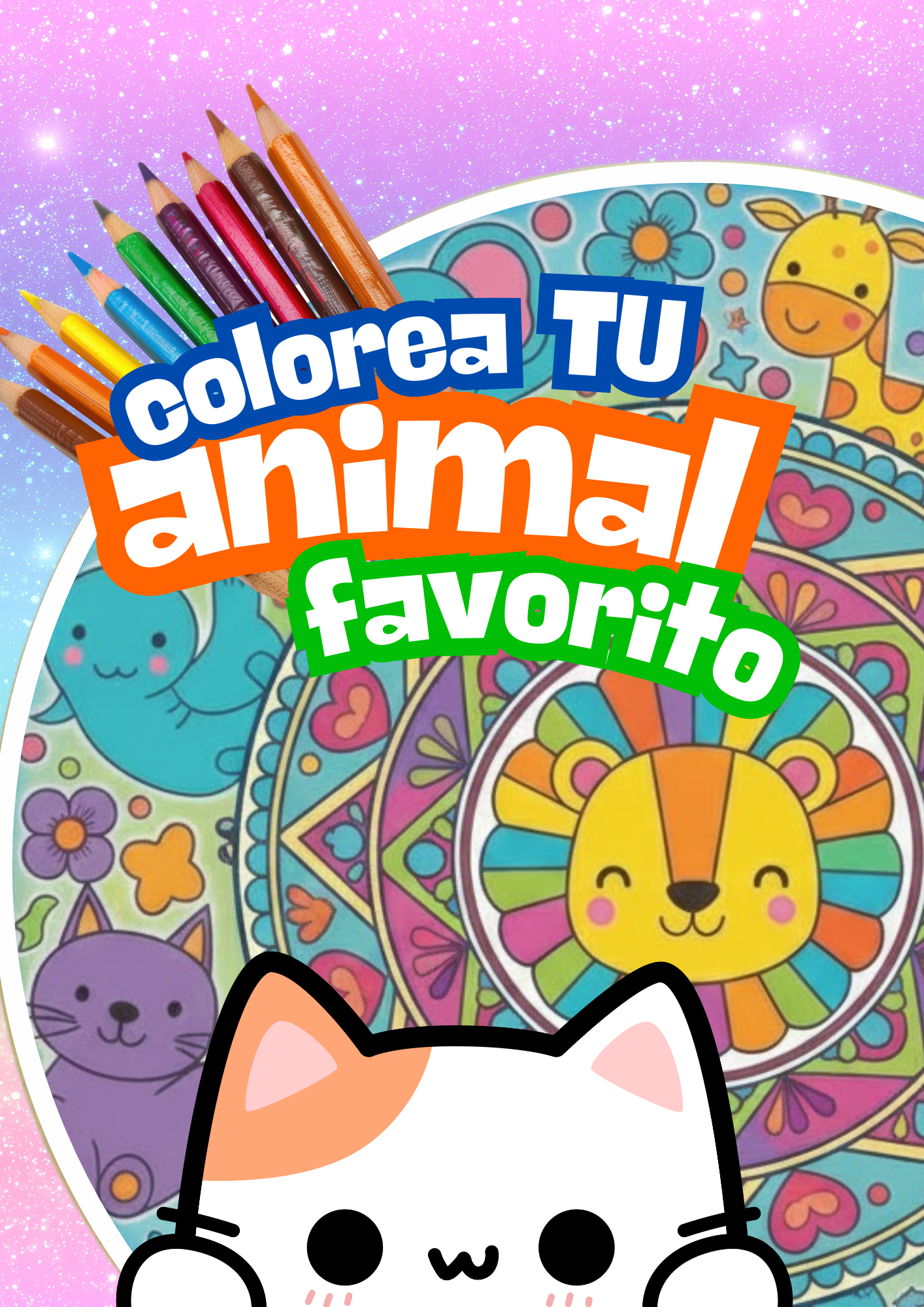 Libro para colorear animales con mandalas | Hotmart