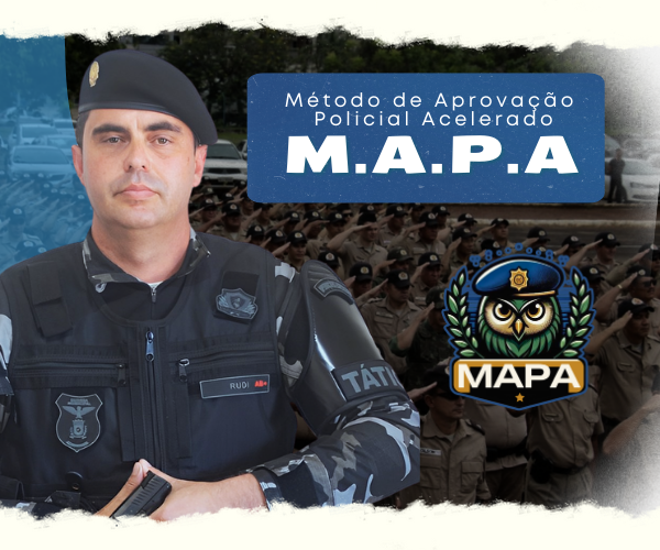 Imagem de capa para o Curso online MAPA Carreiras Policiais - Método de Aprovação Policial acelerada