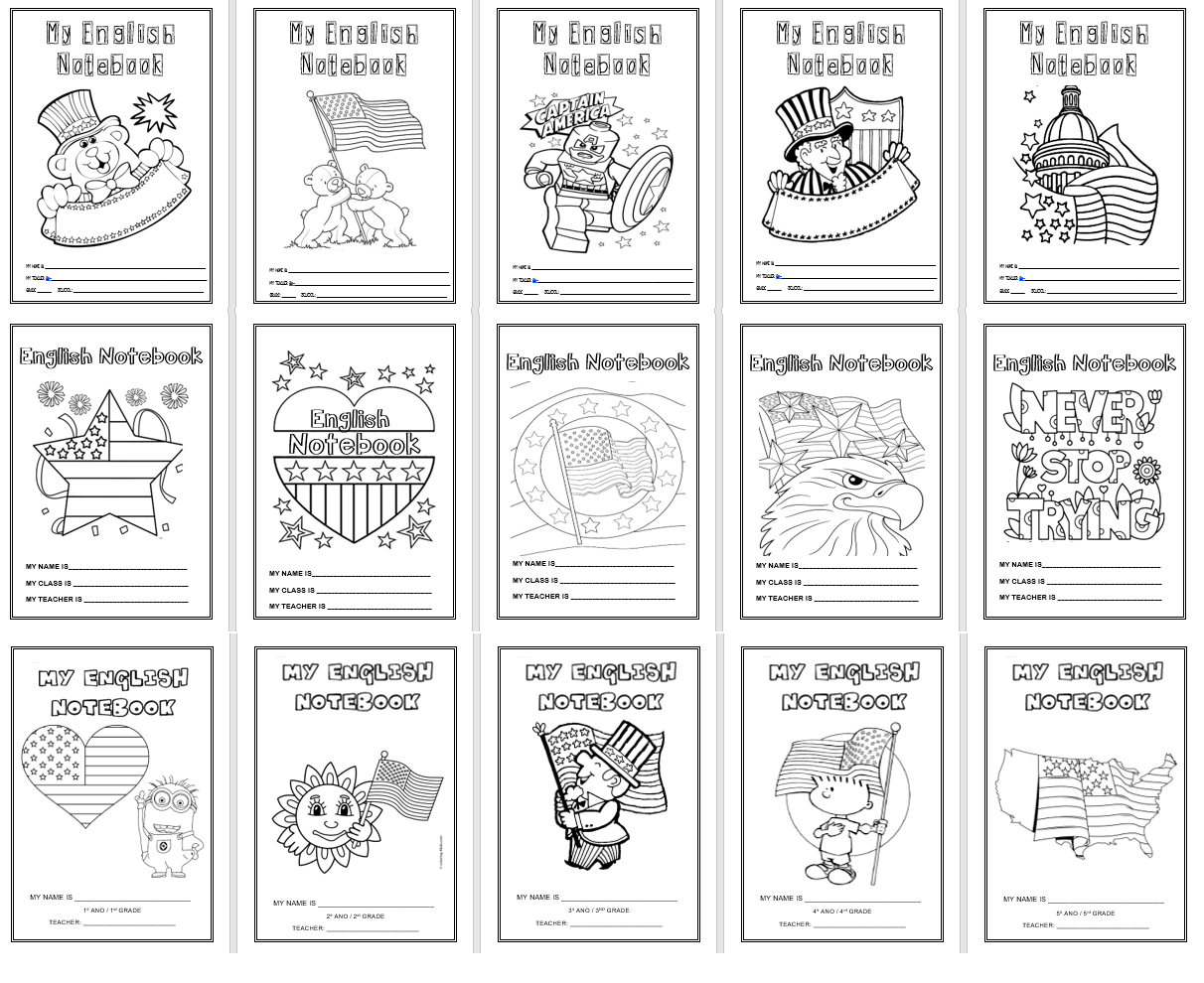 My English Notebook Underground Page De Garde E Super Pack Capas para Cadernos de Inglês - Adriana Correa | Hotmart