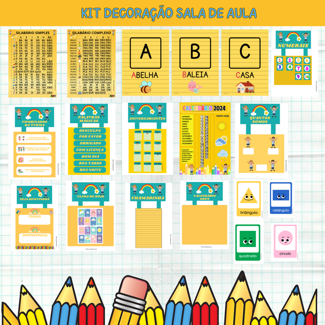 kit Decoração Sala de Aula - Fernanda Souza | Hotmart
