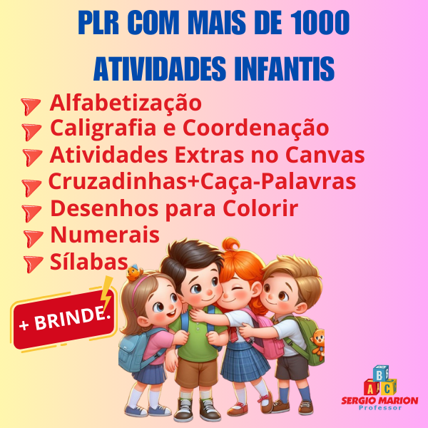 Mais de 1000 ATIVIDADES INFANTIS - Sergio Marion | Hotmart