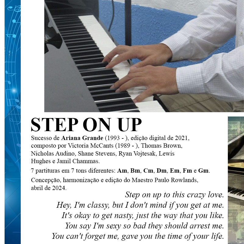 Imagem de capa para o Ebook PARTITURA de STEP ON UP
