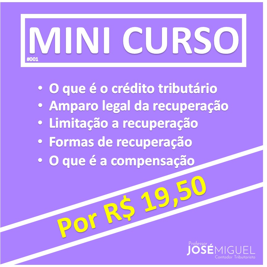 Mini Curso - Embasamento Legal da Recuperação de Créditos