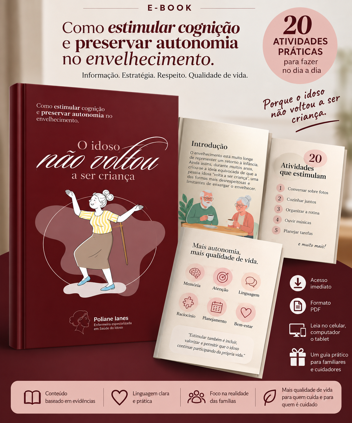 Capa do E-book O idoso não volta a ser criança