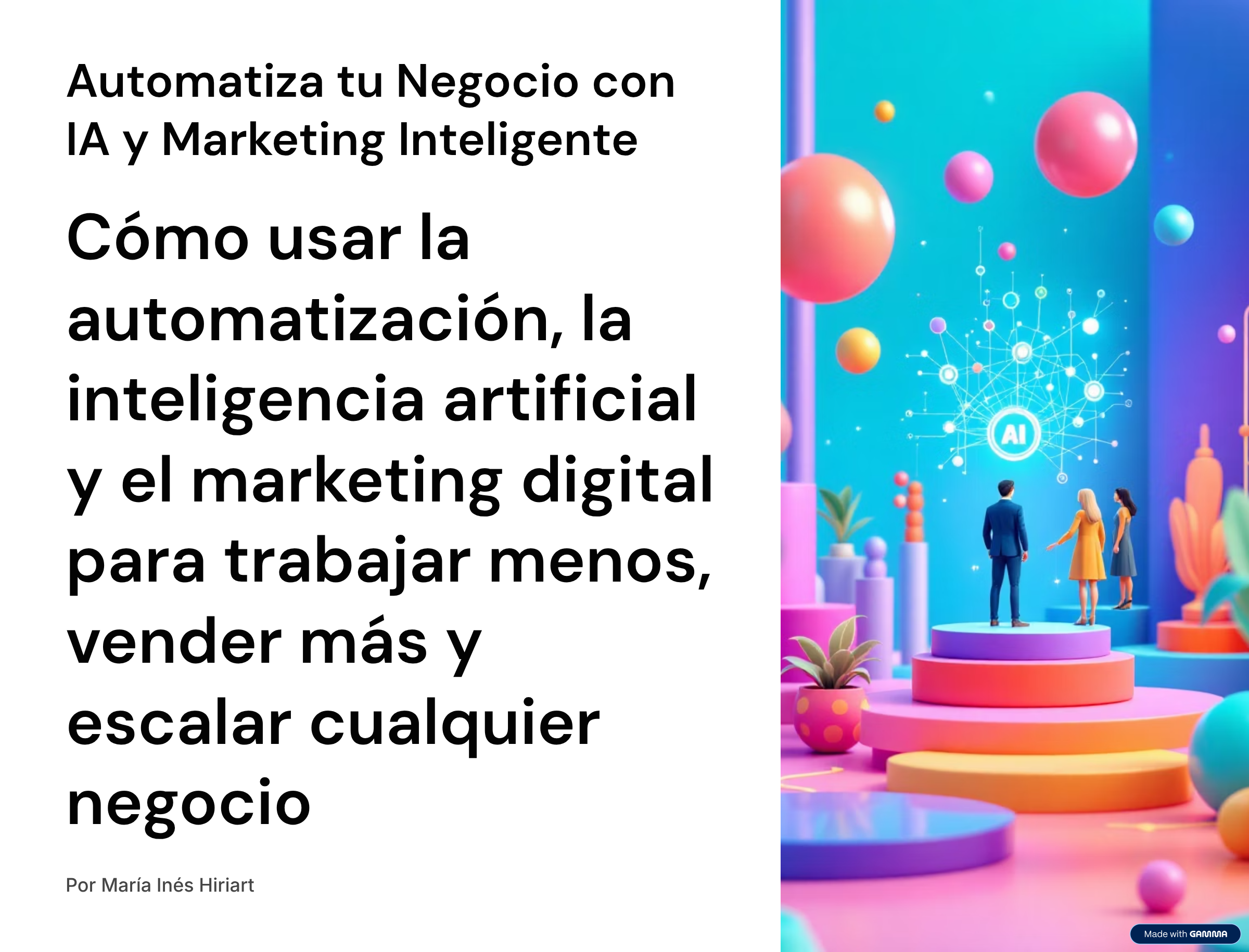 Automatiza tu Negocio con IA - María Inés | Hotmart