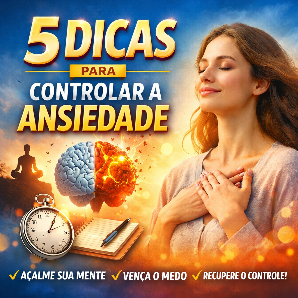 5 Dicas Para Controlar a Ansiedade.