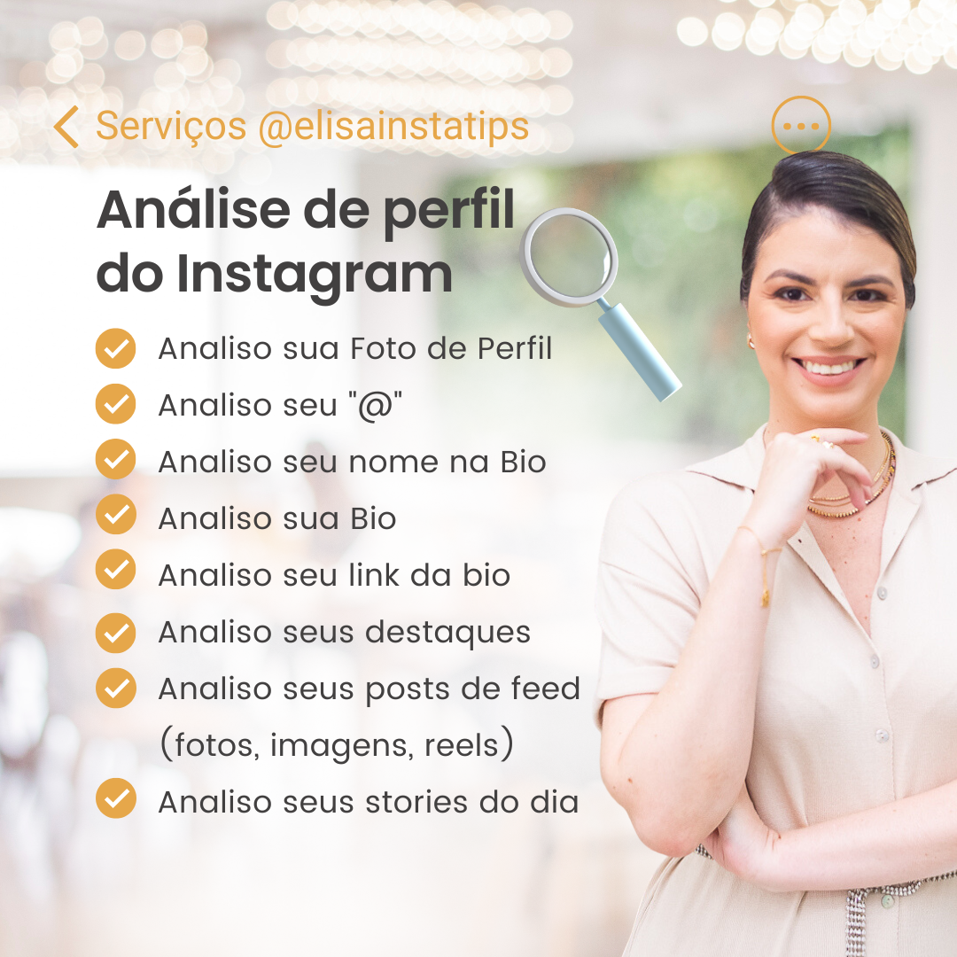 Análise de Perfil de Instagram - Elisa Baeninger Grego Serpelloni ...